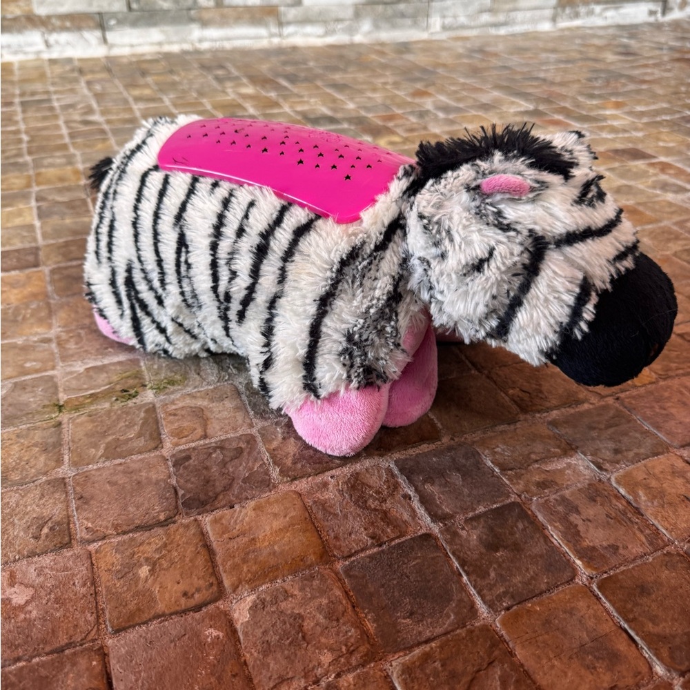 Zebra Plush Pillow Pet dream lights